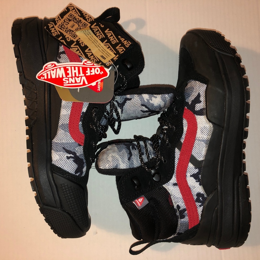 VANS ULTRA RANGE EXO HI MTE-2 Arctic Camo Black Men's Sz 8.5 NWT red black gray - Picture 6 of 9